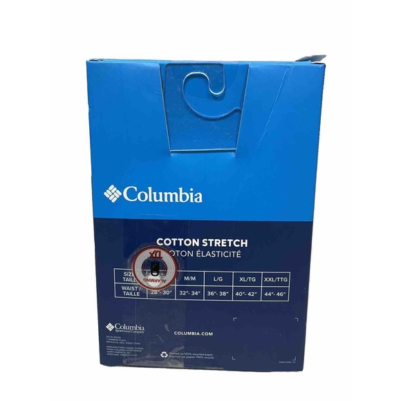 Columbia High-Performance Stretch Boxer Briefs 3 Pack Men's XL 40-42” Blue Gray - Picture 2 of 3